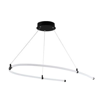Black modern pendant light plastic, Gamze, 27W, 3000K LED