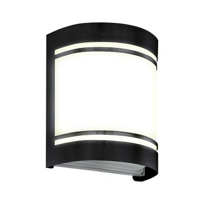 Black modern outdoor light steel, Aartje, IP44
