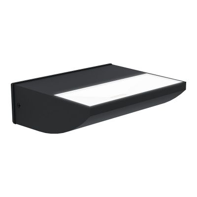 Black modern outdoor light aluminium, Samuel, 10,5W, 3000K LED, IP44