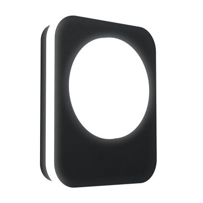 Black modern outdoor light aluminium, Luut, 9W, 3000K LED, IP44