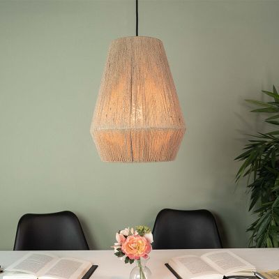 Rattan pendant light brown, Wilbert