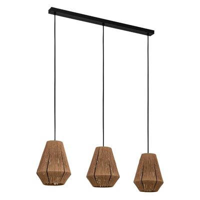 Rattan pendant light brown, Wilbert