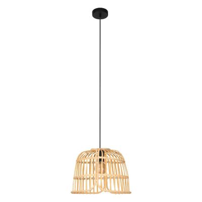 Rattan pendant light brown, Sicco
