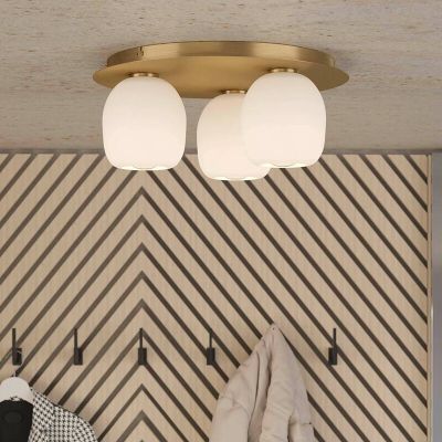 White design ceiling light glass, Jeannine