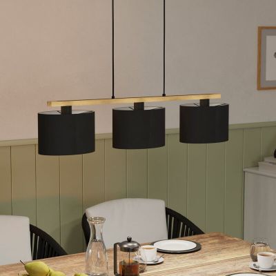 Wood pendant light brown, Magali