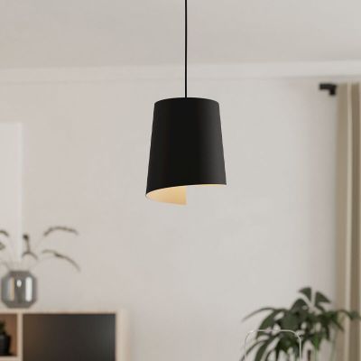 Black rustic pendant light aluminium, Vincenzo