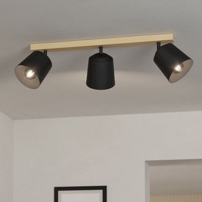 Wood ceiling spotlight brown, Teddy