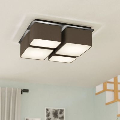 Anthracite modern ceiling light aluminium, Jascha
