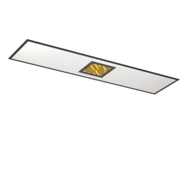 Black modern ceiling light aluminium, Vinesh, 35W, warm to cold white adjustable LED, 3-step dimmable