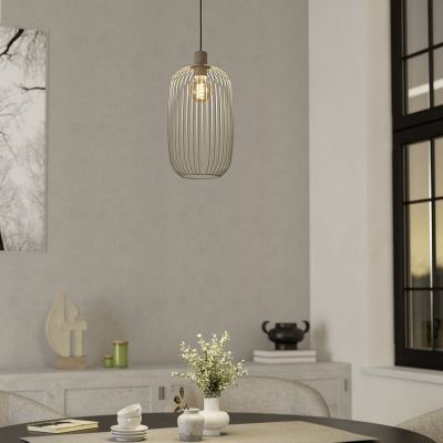 Beige modern pendant light steel, Lodods