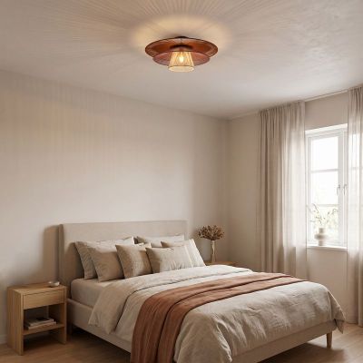 Multicoloured rustic ceiling light fabric, Pignona