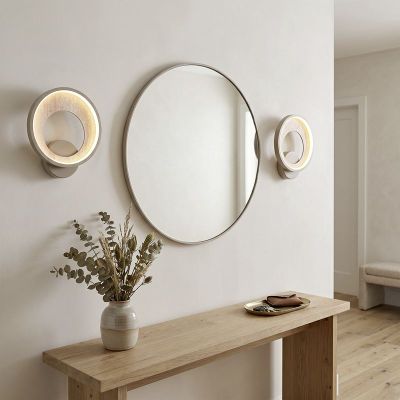 Beige modern wall light plastic, Meliciano, 11W, 2700K LED