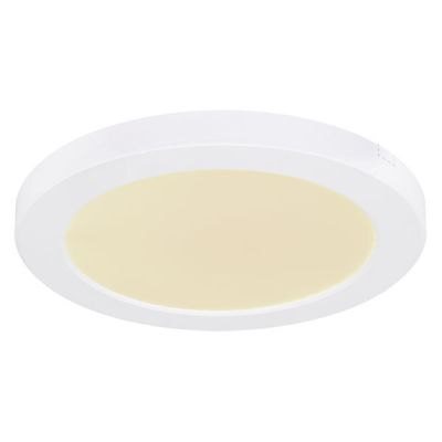 White flush ceiling light plastic, Cage, 18W, adjustable light colour LED