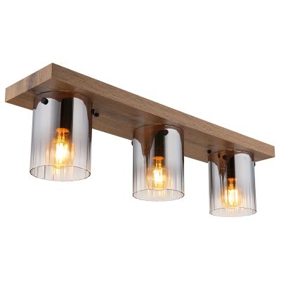 Industrial ceiling light wood, Umberto