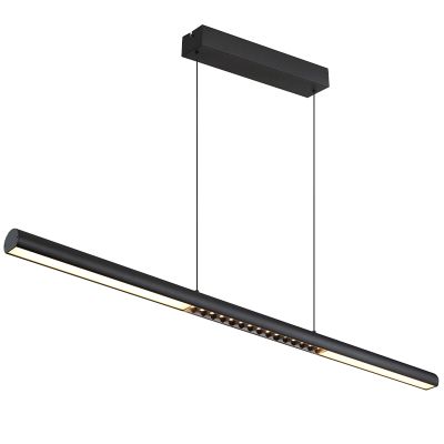 Black modern dining table hanging lamp metal, Jakub, 24W, 3000K LED