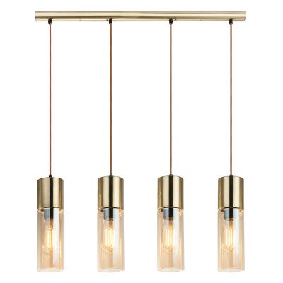 Amber design pendant light glass, Xena