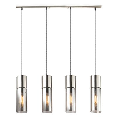 Nickel design pendant light glass, Xena