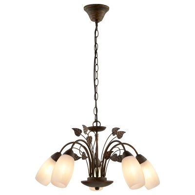 Rust Coloured classic pendant light metal, Vicara