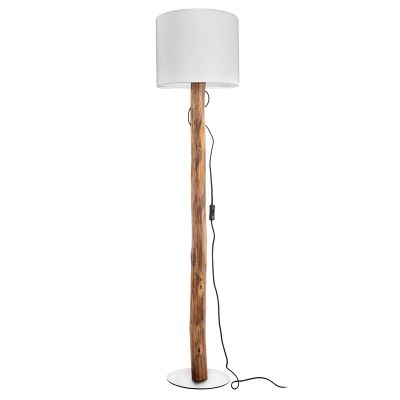 Rustic floor lamp wood, Najima, with switch