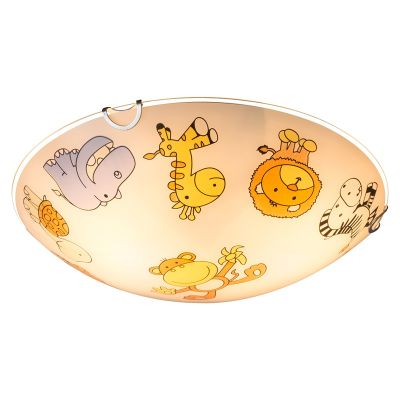 Multicoloured children's ceiling light glass, Kitty