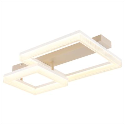Brown design flush ceiling light metal, Zineb, 24W, 3000K LED