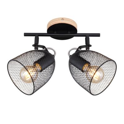 Black industrial ceiling spotlight metal, Balenco