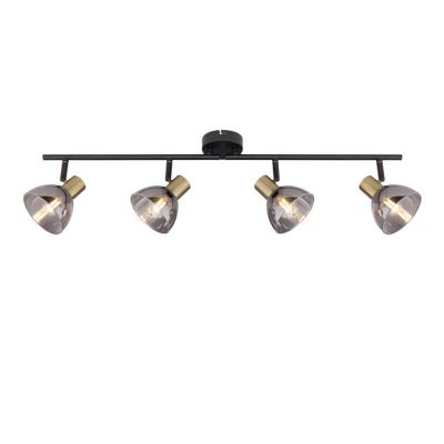 Golden modern ceiling spotlight glass, Arthur