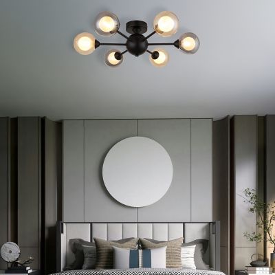 Black design ceiling light metal, Ronuy