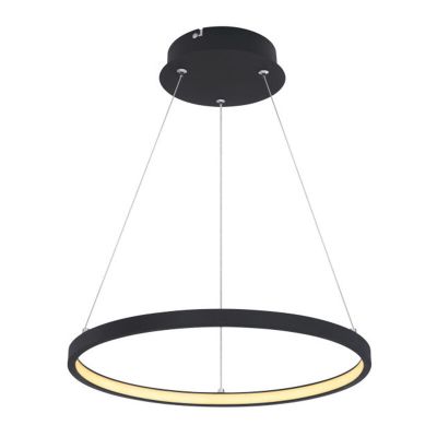 Black modern dining table hanging lamp metal, Jeana, 19W, 3000K LED