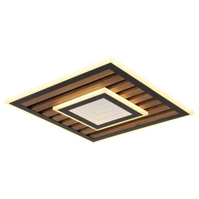 Black design ceiling light metal, Wietze, 24W, 3000K LED