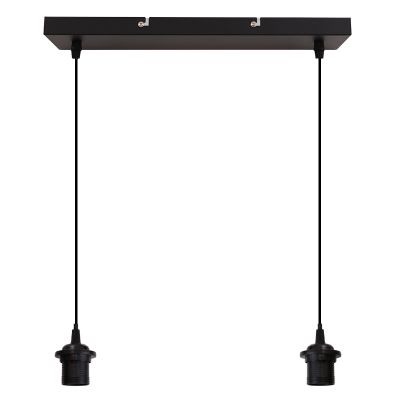 Aluminium pendant light without shade black, Rika