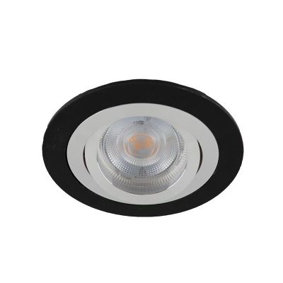 Aluminium recessed light black, Heido
