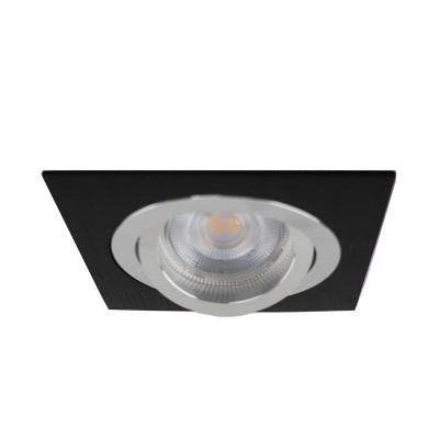 Aluminium recessed light black, Heido