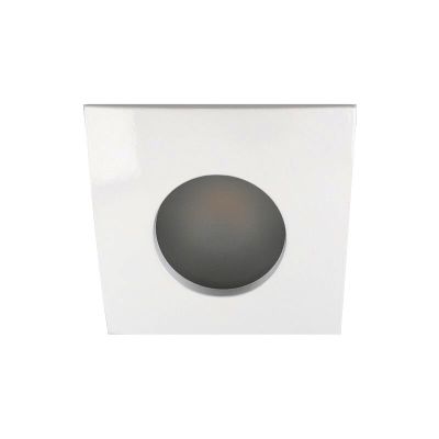 Aluminium bathroom recessed downlight white, Pelle, IP44