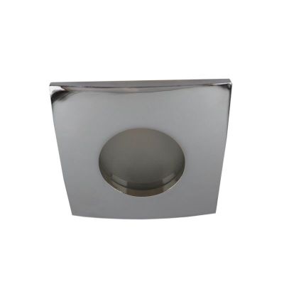 Aluminium bathroom recessed downlight chrome, Pelle, IP44
