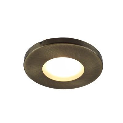 Metal bathroom recessed downlight bronze, Mela, IP44