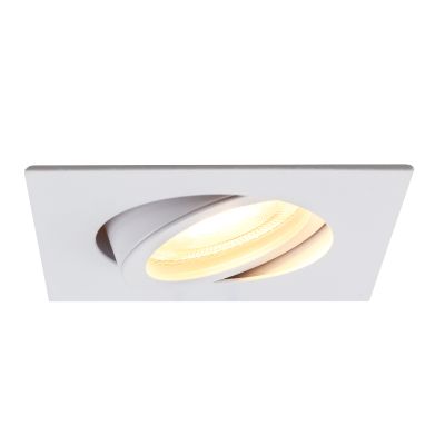 Aluminium recessed light white, Abbigail