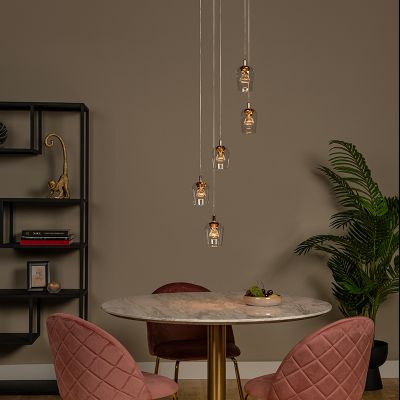 Transparent pendant light modern, Berliane, 4W, 2700K LED