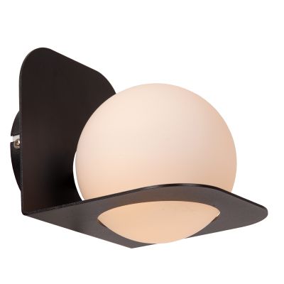 Black bathroom wall light modern, Davy, IP44