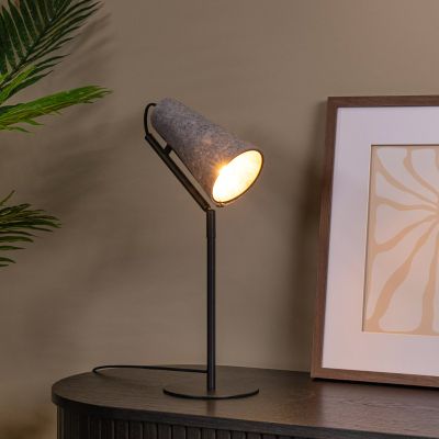 Grey table lamp modern, Bensen, with switch
