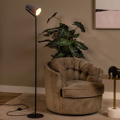 Grey floor lamp modern, Bensen, with switch