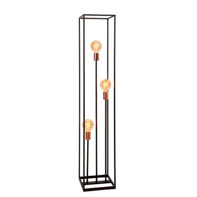 Copper floor lamp modern, Arthur, with switch