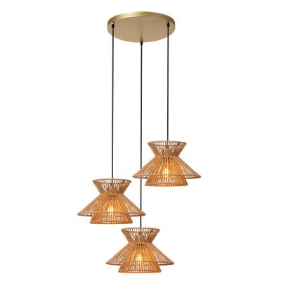 Rattan pendant light brown, Tasman
