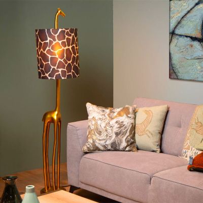 Brown floor lamp retro, Extravaganza Miss Tall, with switch