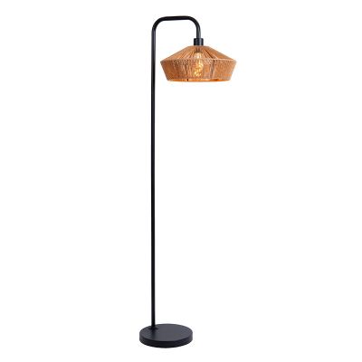 Paper floor lamp brown, Yunkai, with switch