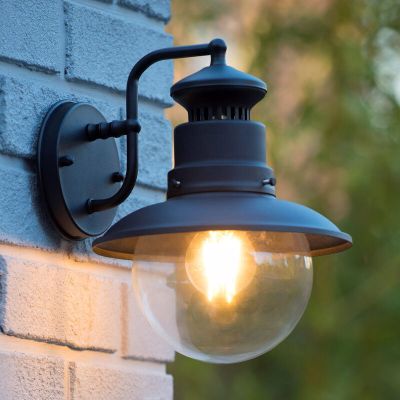 Black outdoor light modern, Figo, IP44