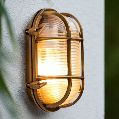 Golden outdoor light retro, Dudley, IP65