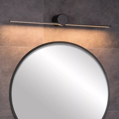 Black wall light modern, Mizar, 6W, 2700K LED, IP44