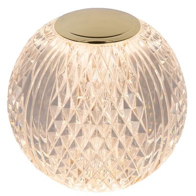 Transparent table lamp modern, Cintra, 2W, 2700K LED, 3-step dimmable