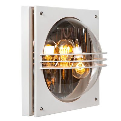 White outdoor light modern, Privas, IP44